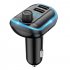 Usb Car Charger Mobile Phone Charging with Music MP3 Player Bluetooth 5 0 black