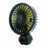 Usb Car Headrest Fan Mini Rear Seat 3 speed Adjustable Air Cooling Blowing Fans Plug And Play F407 black