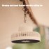 Usb Chargeable Desk Tripod Stand Air Cooling Fan With Night Light Outdoor Camping Ceiling Fan Multifunction Home Appliances White  DQ212  10 000 mAh High