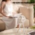 Usb Chargeable Desk Tripod Stand Air Cooling Fan With Night Light Outdoor Camping Ceiling Fan Multifunction Home Appliances White  DQ212  10 000 mAh High
