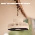 Usb Chargeable Desk Tripod Stand Air Cooling Fan With Night Light Outdoor Camping Ceiling Fan Multifunction Home Appliances Gray  DQ213  4000mAh Standard