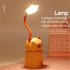 Usb Charging Children Table  Lamp  Student Dormitory Reading Eye Protection Night Light  Creative Cartoon Drawer Storage Led Desk Lamps Bear