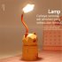 Usb Charging Children Table  Lamp  Student Dormitory Reading Eye Protection Night Light  Creative Cartoon Drawer Storage Led Desk Lamps Pig