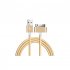 Usb Data Charger  Cable 1m Cable For Iphone 4 4s And Ipad 2 3 gold