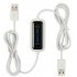 Usb Date Cable Pc To Pc Online Share Synchronous Link Network Direct Data Transfer Bridge Led Cable For Dual Computer White