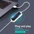 Usb Date Cable Pc To Pc Online Share Synchronous Link Network Direct Data Transfer Bridge Led Cable For Dual Computer White