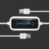 Usb Date Cable Pc To Pc Online Share Synchronous Link Network Direct Data Transfer Bridge Led Cable For Dual Computer White
