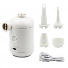 Usb Electric Air Pump Portable Lightweight Outdoor Camping Supplies For Air Mattresses Swimming Ring White
