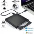 Usb External Dvd Cd Rw Disc Burner Combo Drive Reader For Windows 98 8 10 Laptop Pc milky white