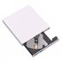 Usb External Dvd Cd Rw Disc Burner Combo Drive Reader For Windows 98 8 10 Laptop Pc milky white