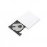 Usb External Dvd Cd Rw Disc Burner Combo Drive Reader For Windows 98 8 10 Laptop Pc milky white