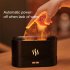 Usb Flame Night Light Air Humidifier Aromatherapy Essential Oil Diffuser Cool Mist Maker Led Lamp White  180ml 
