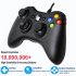 Usb Gamepad Wire Control Controller Compatible For Xbox 360 Xbox 360 Slim Windows 7 8 10 Microsoft PC Game Controller black