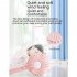Usb Hand held Portable Mini Fan 3 Speeds Adjustable Multifunctional Rechargeable Mute Electric Fan Night Light pink
