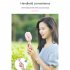Usb Hand held Portable Mini Fan 3 Speeds Adjustable Multifunctional Rechargeable Mute Electric Fan Night Light pink