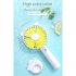 Usb Hand held Portable Mini Fan 3 Speeds Adjustable Multifunctional Rechargeable Mute Electric Fan Night Light pink