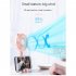 Usb Hand held Portable Mini Fan 3 Speeds Adjustable Multifunctional Rechargeable Mute Electric Fan Night Light pink