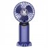Usb Handheld Electric Fan 4 Adjustable Levels Digital Display Strong Wind Long Endurance Cooling Fan pink
