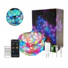 Usb Led  String  Light Smart Garland Bluetooth-compatible Application Control Light Outdoor Waterproof Water Fairy Tale Music Light Room Garden Decor 20 Meters, 132 Beads