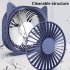 Usb Mini Desktop Fan 3 Wind Speed 360 Degrees Angle Adjustable Portable Electric Fan Summer Cooling Tools White