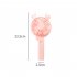 Usb Mini Folding Fans Electric Portable Cartoon Small Fans for Student Desktop Pink antlers 22 5 2 5cm
