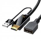USB Powered HDMI-Compatible Male to Dp Female Converter Adapter Conversion Cable