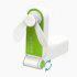 Usb Rechargeable Mini Folding Fans Electric Portable Desktop Electric Fan green