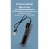 Usb Smart Single Slot Charger 18650 Lithium Charger Small Fan Flashlight Battery Charging Adapter With Indicator Light black