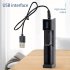 Usb Smart Single Slot Charger 18650 Lithium Charger Small Fan Flashlight Battery Charging Adapter With Indicator Light black