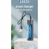 Usb Smart Single Slot Charger 18650 Lithium Charger Small Fan Flashlight Battery Charging Adapter With Indicator Light black