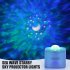 Usb Starry Sky Projector Lights Led Table Lamp Automatic Color Changing Romantic Atmosphere Night Light blue  1W