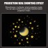 Usb Starry Sky Projector Lights Led Table Lamp Automatic Color Changing Romantic Atmosphere Night Light Purple  1W