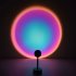 Usb Sunset Rainbow Red Projector Led Sun Projection Night Light For Bedroom Bar Coffee Store Wall Decoration Lighting Sunset red