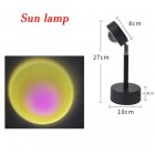 Usb Sunset Rainbow Red Projector Led Sun Projection Night Light For Bedroom Bar Coffee <span style='color:#F7840C'>Store</span> Wall Decoration Lighting Sun