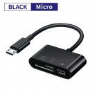 Usb Type C Card Reader Data Transfer Adapter Micro Interface Android Phone Computer Multi-function Otg/sd/tf Card U Disk Card Reader black
