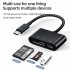Usb Type C Card Reader Data Transfer Adapter Micro Interface Android Phone Computer Multi function Otg sd tf Card U Disk Card Reader White