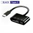 Usb Type C Card Reader Otg Adapter Micro Usb Sd tf Card Reader For Android Phone Computer Multi function Data Transfer Cable black