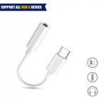 Usb Type C To 3 5mm Headphone Earphone Jack Adapter Audio  Cable white