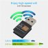 Usb Wifi Adapter 600mbps 2 4ghz 5ghz Wifi Antenna Dual Band 802 11b n g ac Mini Wireless Network Card Receiver black