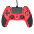 Usb Wire control Gamepad Controller Compatible For PS4 Joystick Gamepads With 6 axis Vibration Function red
