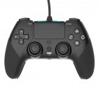 Usb Wire-control Gamepad Controller Compatible For PS4 Joystick Gamepads With 6-axis Vibration Function black