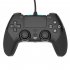 Usb Wire control Gamepad Controller Compatible For PS4 Joystick Gamepads With 6 axis Vibration Function black
