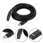 Usb3.0 Extension Cable Male-to-Female Conference Video Signal Amplifier Extender Repeater Cord Camera Cable 5 meters
