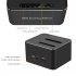 Usb3 0 Hard Disk Base 2 5 3 5 Inch Hard Drive Disk Case Double Bay Sata Expansion Base Copy Clone Function UK Plug