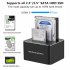 Usb3 0 Hard Disk Base 2 5 3 5 Inch Hard Drive Disk Case Double Bay Sata Expansion Base Copy Clone Function UK Plug