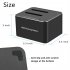 Usb3 0 Hard Disk Base 2 5 3 5 Inch Hard Drive Disk Case Double Bay Sata Expansion Base Copy Clone Function UK Plug
