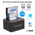 Usb3 0 Hard Disk Base 2 5 3 5 Inch Hard Drive Disk Case Double Bay Sata Expansion Base Copy Clone Function UK Plug