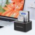 Usb3 0 Hard Disk Base 2 5 3 5 Inch Hard Drive Disk Case Double Bay Sata Expansion Base Copy Clone Function UK Plug