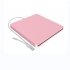 Usb3 0 Type c External Dvd Drive Slot loading Type Read write Recorder For Desktop Notebook pink