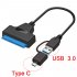 Usb3 1 To Sata Easy  Drive  Cable With Led Indicator Type c Usb3 0 2 in 1 Hard Drive Adapter Cable Compatible For Windows vista  xp black 50cm